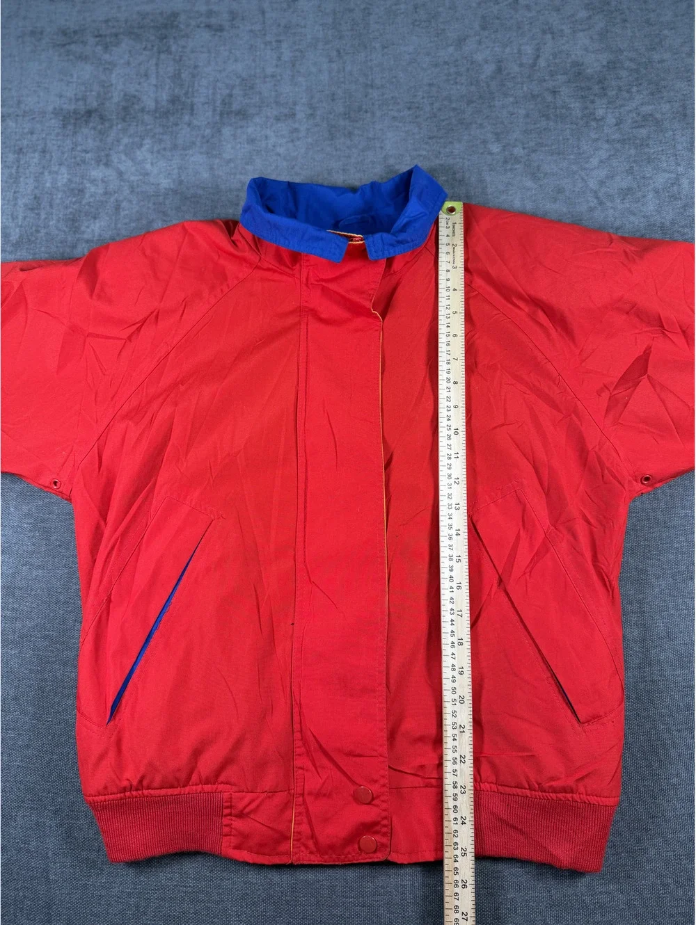 Red and Blue Lightweight Jacket Made in Korea, Size M